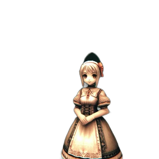 dress, staff, hat, robot, 3d render, concept art, pixel art, anime transparent PNG cut-out