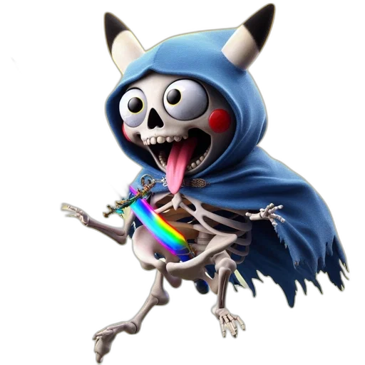 creature, animal, staff, robot, concept art, 3d render, pixel art, fantasy art transparent PNG cut-out
