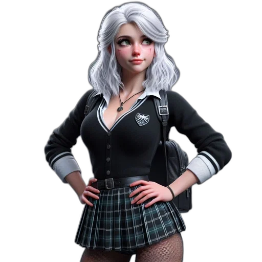 jacket, staff, concept art, 3d render transparent PNG cut-out