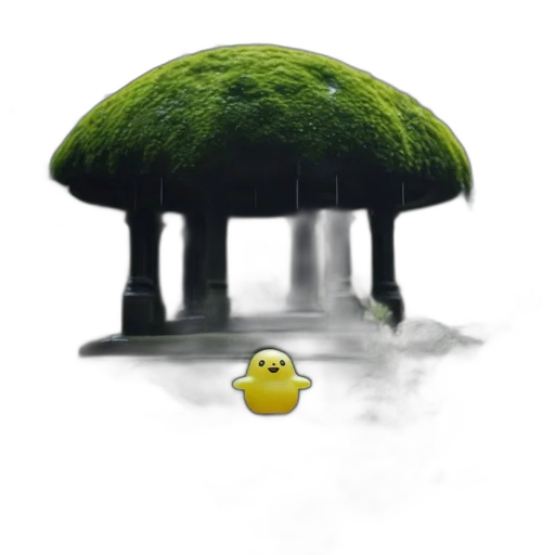 creature, tree, hat, animal, 3d render, concept art, pixel art, fantasy art transparent PNG cut-out