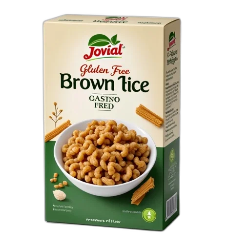food, box, jovial, gluten, free, brown, rice, pasta transparent PNG cut-out