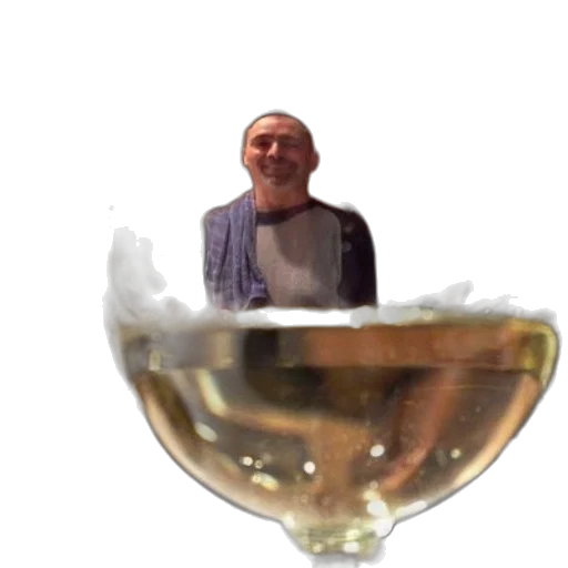 bottle, staff, food, face, man, stands, behind, wine transparent PNG cut-out