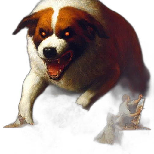 creature, animal, staff, face, concept art, photorealistic, fantasy art, oil painting transparent PNG cut-out