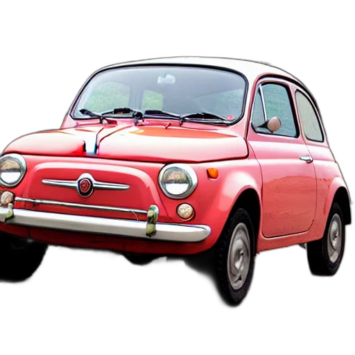 car, animal, photorealistic, 3d render, concept art, cartoon, fiat, offroad transparent PNG cut-out