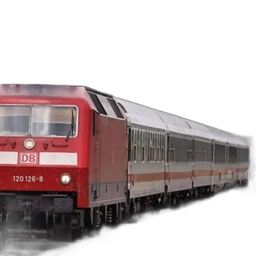 3d render, photorealistic, concept art, oil painting, red, white, train, letters transparent PNG cut-out