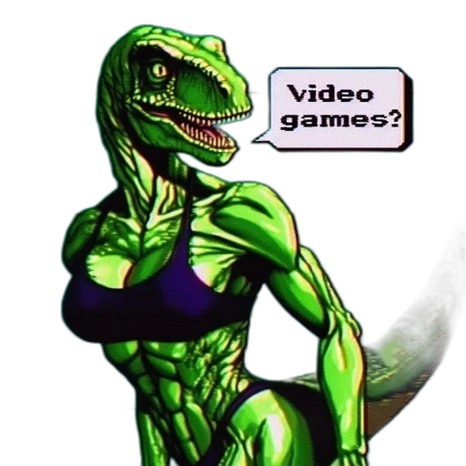 creature, animal, dragon, pixel art, concept art, vaporwave, 3d render, green transparent PNG cut-out