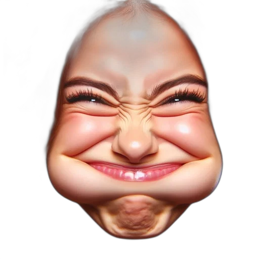 face, mask, creature, animal, photorealistic, 3d render, concept art, cartoon transparent PNG cut-out