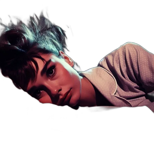 face, hair, creature, mask, photorealistic, vaporwave, concept art, comic book art transparent PNG cut-out