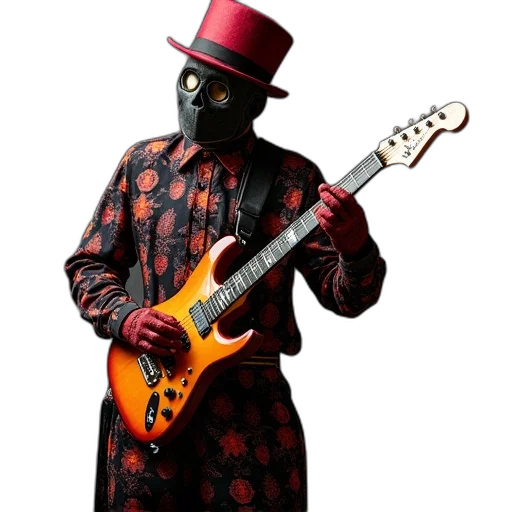 mask, robot, jacket, staff transparent PNG cut-out