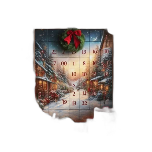 concept art, 3d render, inside, festive, setting, christmas, tree, golden transparent PNG cut-out