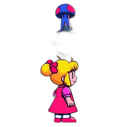dress, hat, staff, weapon transparent PNG cut-out