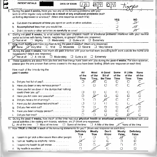 patient, medical, examination, form, various, questions, about, their transparent PNG cut-out