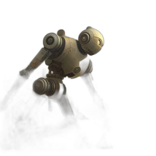 robot, staff, creature, weapon, concept art, 3d render, fantasy art, photorealistic transparent PNG cut-out