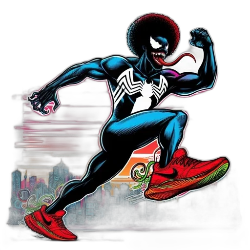 comic book art, concept art, cartoon, 3d render transparent PNG cut-out