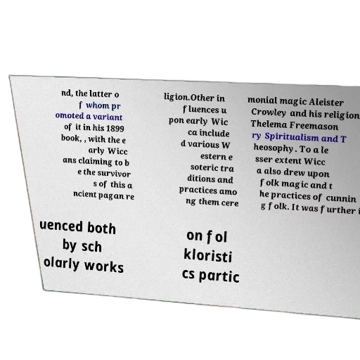 text-heavy, image, discussing, influence, aleister, crowley, thelema, wicca transparent PNG cut-out