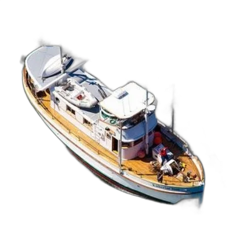 weapon, photorealistic, 3d render, concept art, vintage, wooden, boat, white transparent PNG cut-out