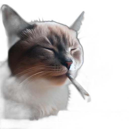 staff, animal, hat, creature, photorealistic, 3d render, vaporwave, concept art transparent PNG cut-out