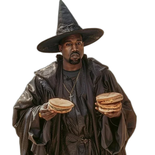 food, hat, staff, jacket, concept art, fantasy art, photorealistic, pixel art transparent PNG cut-out