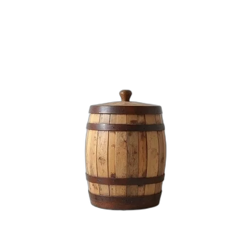 bottle, furniture, crown, food, 3d render, rustic, wooden, barrel transparent PNG cut-out