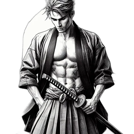 sword, weapon, staff, comic book art, concept art, fantasy art, photorealistic, monochrome transparent PNG cut-out