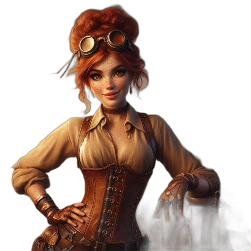 staff, dress, fantasy art, concept art, photorealistic, comic book art, steampunk, setting transparent PNG cut-out