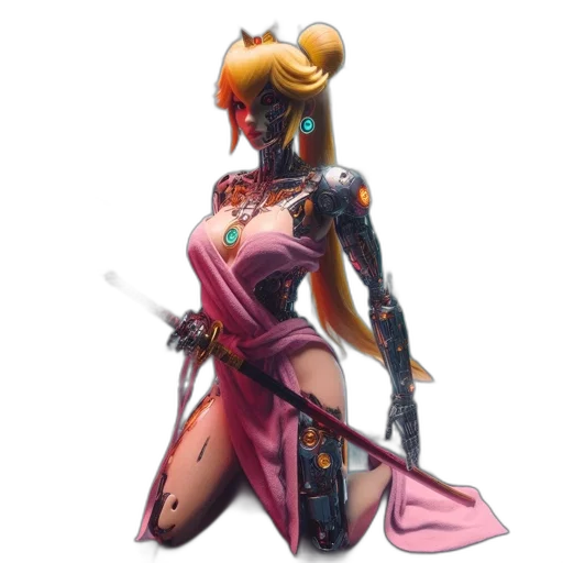 staff, weapon, sword, robot, concept art, fantasy art, 3d render, cyberpunk transparent PNG cut-out