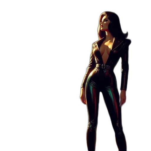 dress, robot, jacket, creature, concept art, 3d render, comic book art, cyberpunk transparent PNG cut-out