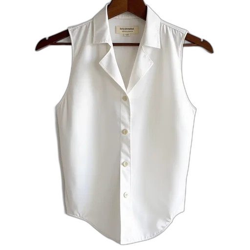 jacket, dress, balencia, white, sleeveless, shirt transparent PNG cut-out