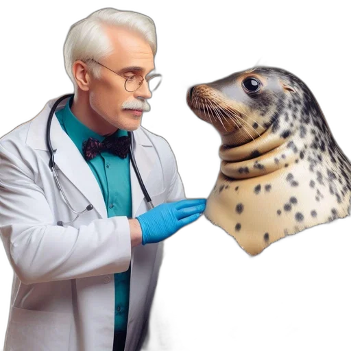 animal, mask, creature, staff, concept art, underwater, man, wearing transparent PNG cut-out