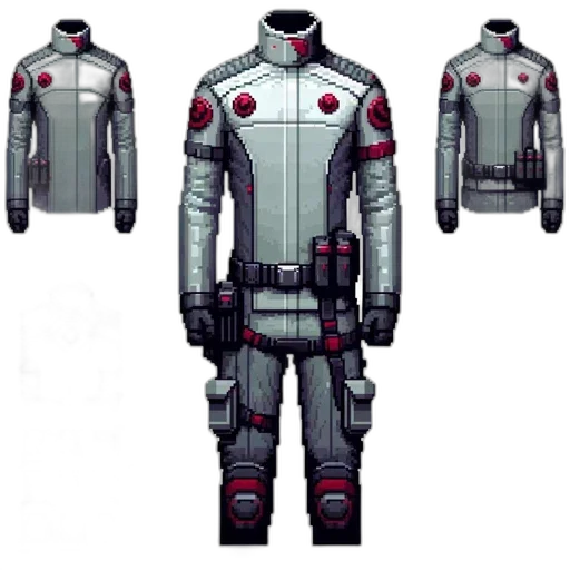 jacket, concept art, cyberpunk, 3d render, comic book art, outer space, illustration, portrays transparent PNG cut-out