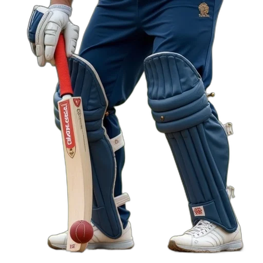 3d render, man, blue, pants, hitting, ball, top, cricket transparent PNG cut-out