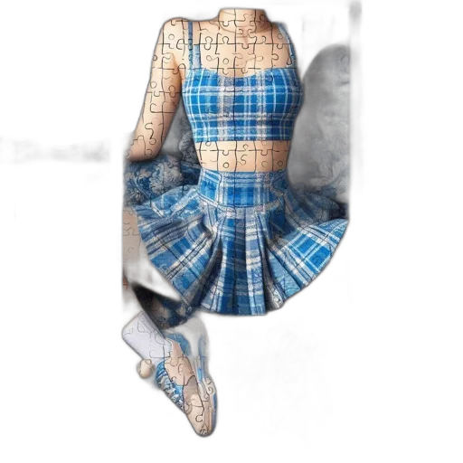 dress, umbrella, jacket, shoes, concept art, pixel art, 3d render, photorealistic transparent PNG cut-out