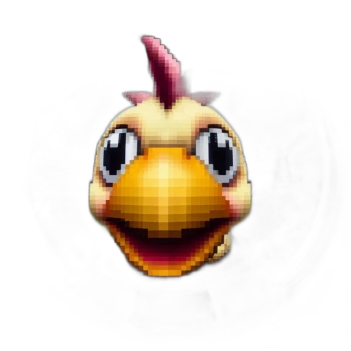 dragon, animal, mask, creature, pixel art, 3d render, photorealistic, concept art transparent PNG cut-out