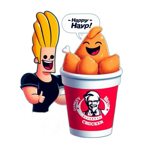 food, 3d render, concept art, photorealistic, cartoon, two, animated, characters transparent PNG cut-out