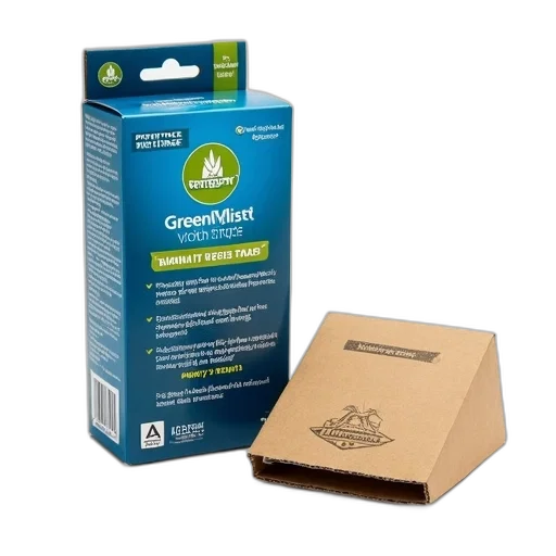 product, packaging, pantry, moth, traps, greenmist, features, blue transparent PNG cut-out