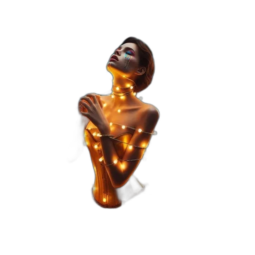 jewelry, crown, robot, mask, 3d render, concept art, vaporwave, pixel art transparent PNG cut-out