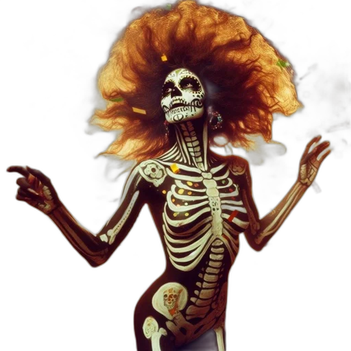 dress, mask, creature, hair, concept art, fantasy art, photorealistic, pixel art transparent PNG cut-out