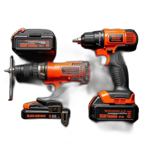 black, decker, tool, bundle transparent PNG cut-out