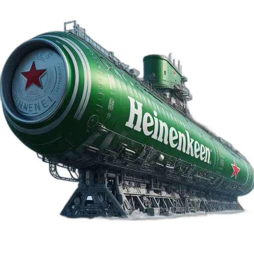 bottle, weapon, 3d render, concept art, photorealistic, massive, beer, can-designed transparent PNG cut-out