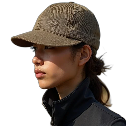 hat, jacket, face, staff transparent PNG cut-out