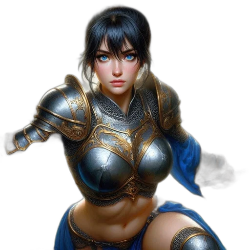sword, weapon, jewelry, fantasy art, concept art, comic book art, photorealistic, blue transparent PNG cut-out
