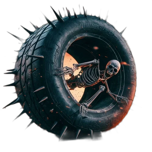 weapon, hair, creature, car, concept art, 3d render, fire, eerie transparent PNG cut-out