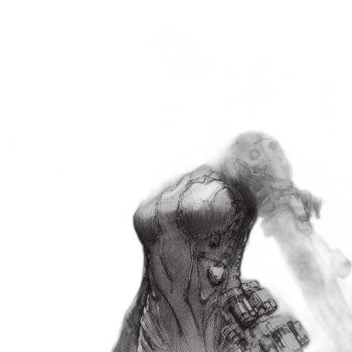 dress, mask, dragon, creature, photorealistic, comic book art, concept art, pencil sketch transparent PNG cut-out