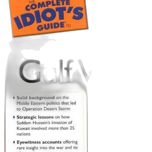 jacket, bottle, complete, idiot, guide, gulf, war, book transparent PNG cut-out