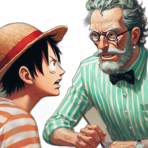 comic book art, concept art, anime, cartoon, underwater, two, animated, characters transparent PNG cut-out
