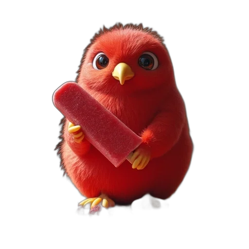 animal, food, weapon, creature, 3d render, photorealistic, concept art, red transparent PNG cut-out