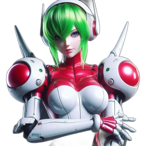 robot, weapon, concept art, 3d render, anime, comic book art, detailed, rendering transparent PNG cut-out