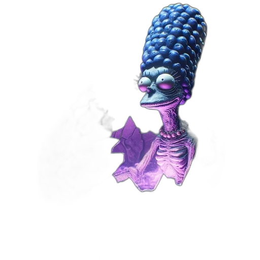creature, staff, hat, weapon, concept art, 3d render, vaporwave, pixel art transparent PNG cut-out