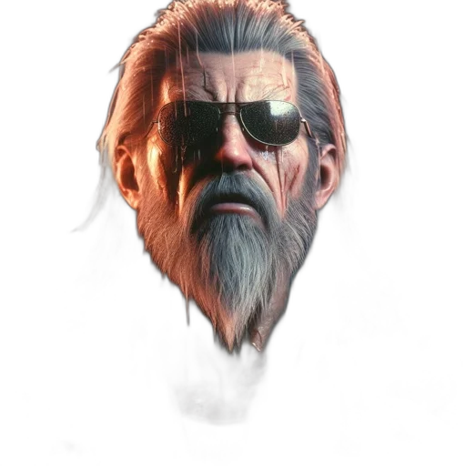 face, mask, staff, hair, concept art, fantasy art, pixel art, 3d render transparent PNG cut-out