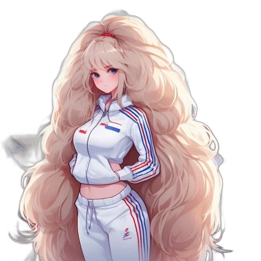 hair, dress, jacket, staff, anime, pixel art, concept art, cartoon transparent PNG cut-out